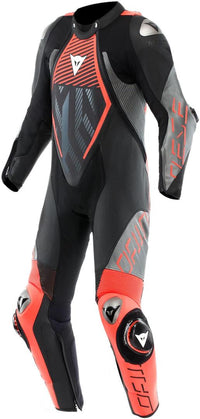 Dainese Audax D-Zip perforated 1-piece motorcycle leather suit