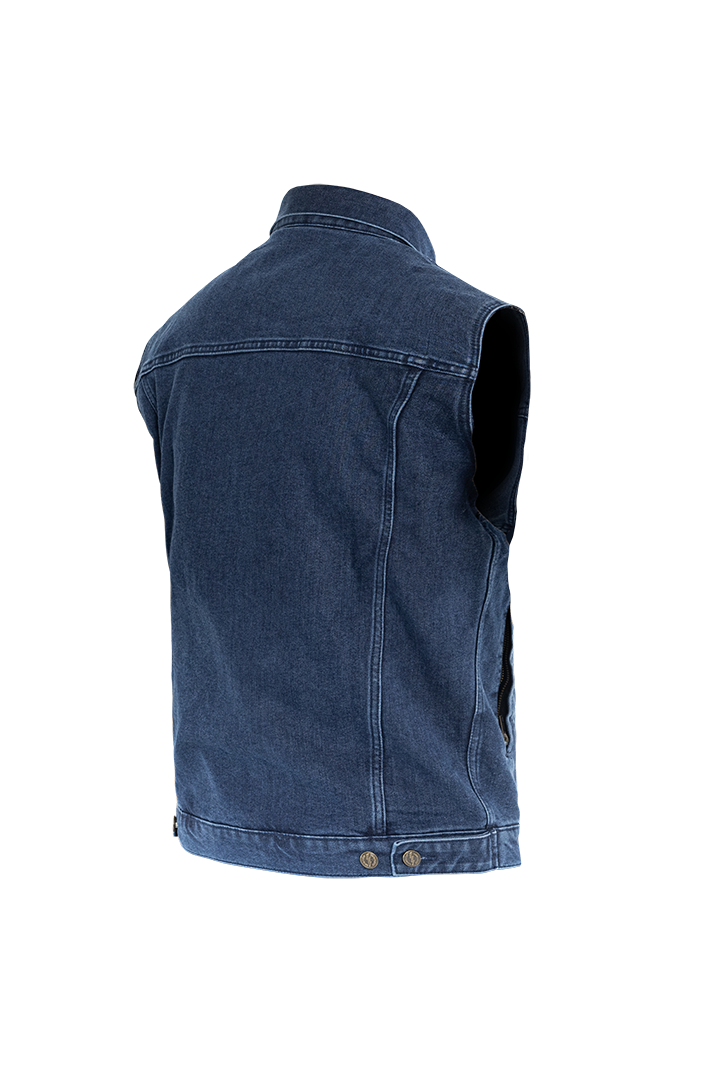 John Doe Trucker Denim Vest Indigo