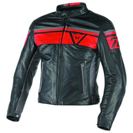 DAINESE BLACKJACK LEDERJACKE  50 Schwarz-Rot