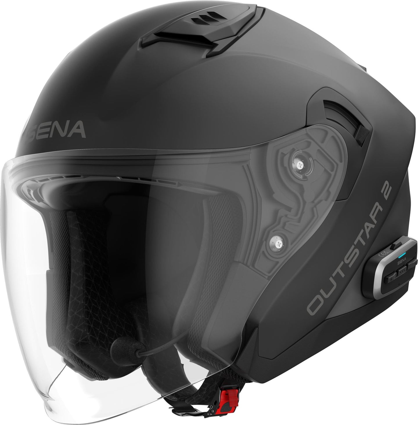 Sena Outstar 2 Jethelm Schwarz