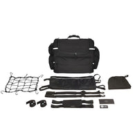 Deemeed Motorradtasche für Sissy Bar, wasserdicht, Cordura-Material, Fassungsvermögen 60 l, inkl. Regenhülle