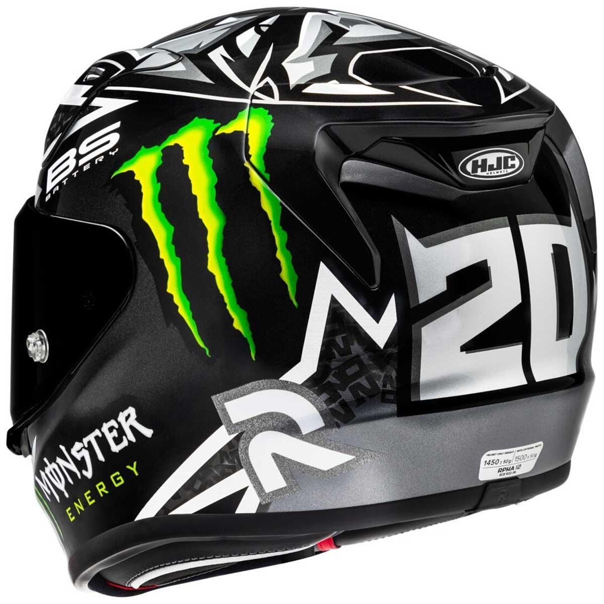 HJC RPHA 12 Quartararo Replica Black Helm