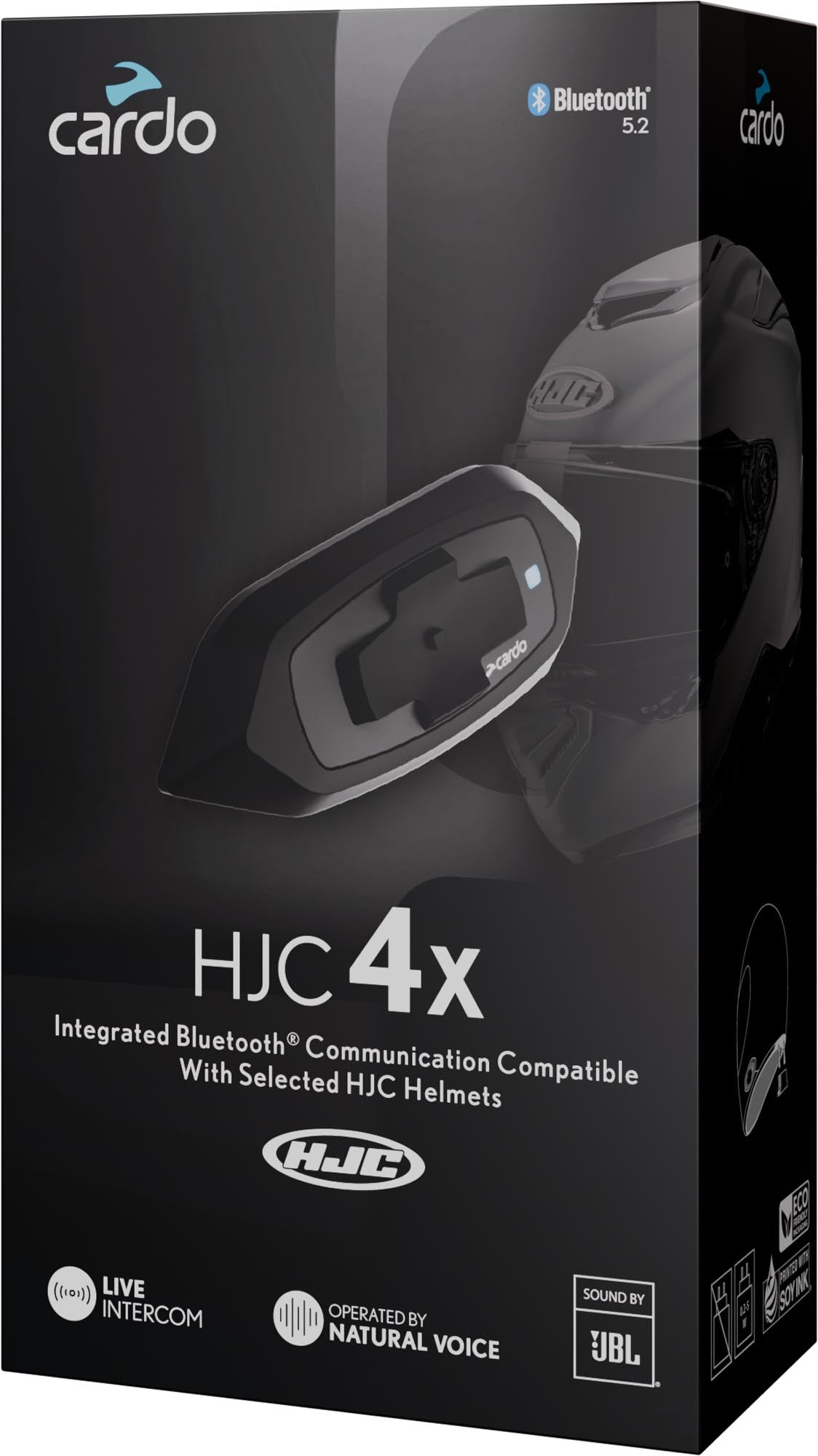 Cardo HJC 4X Bluetooth Kommunikationssystem Einzelset