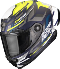 Scorpion EXO-Race Air Kobra Helm Mattblau-Neongelb