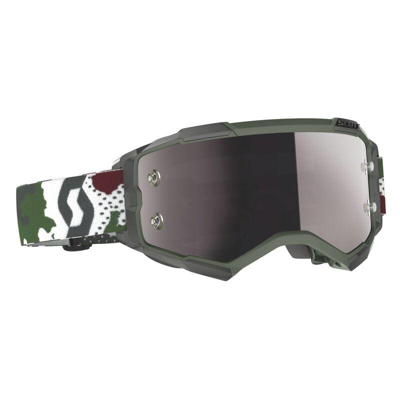 SCOTT FURY CAMO EDITION DARK GREEN SILVER CHROME WORKS