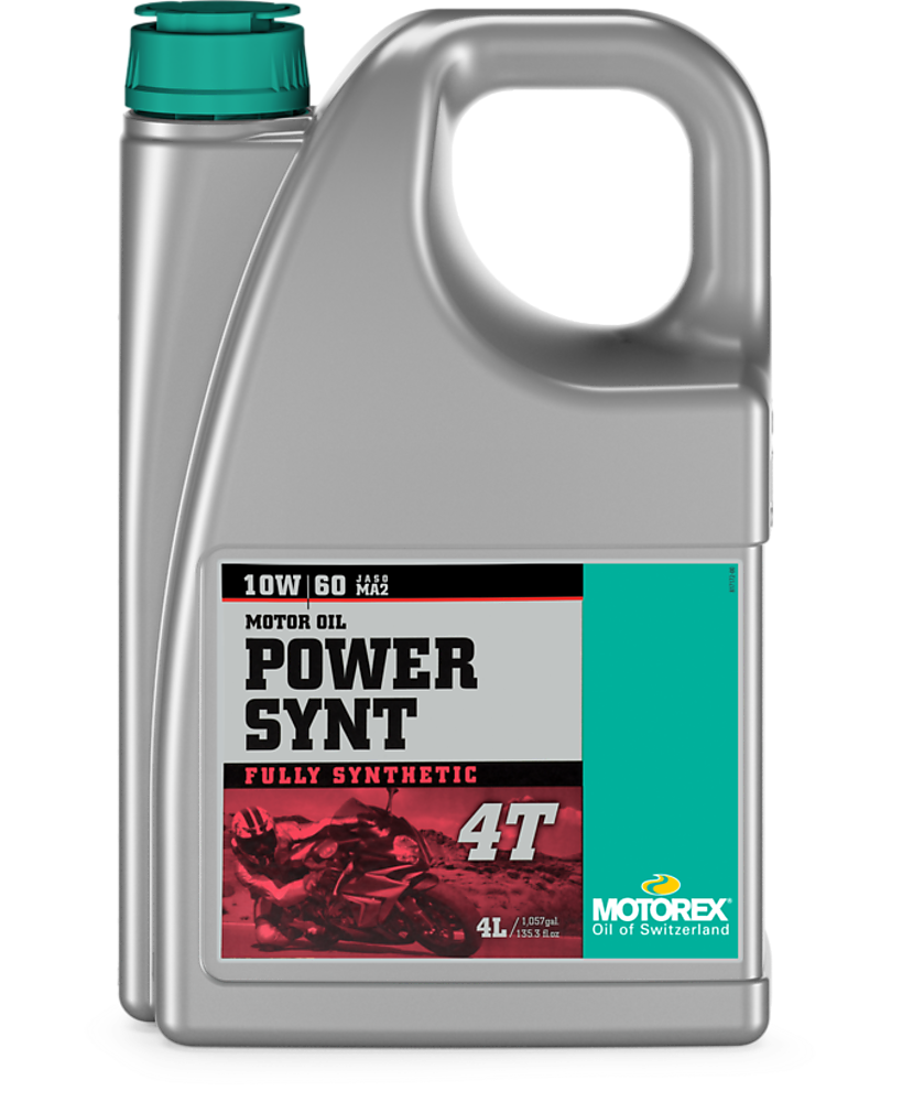 MOTOREX POWER SYNT 4T SAE 10W/60 MA2 (4 LITER)