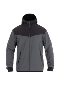 Hoodie V3 Softshell Rip Stop Grey Black