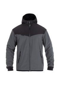 Hoodie V3 Softshell Rip Stop Grey Black