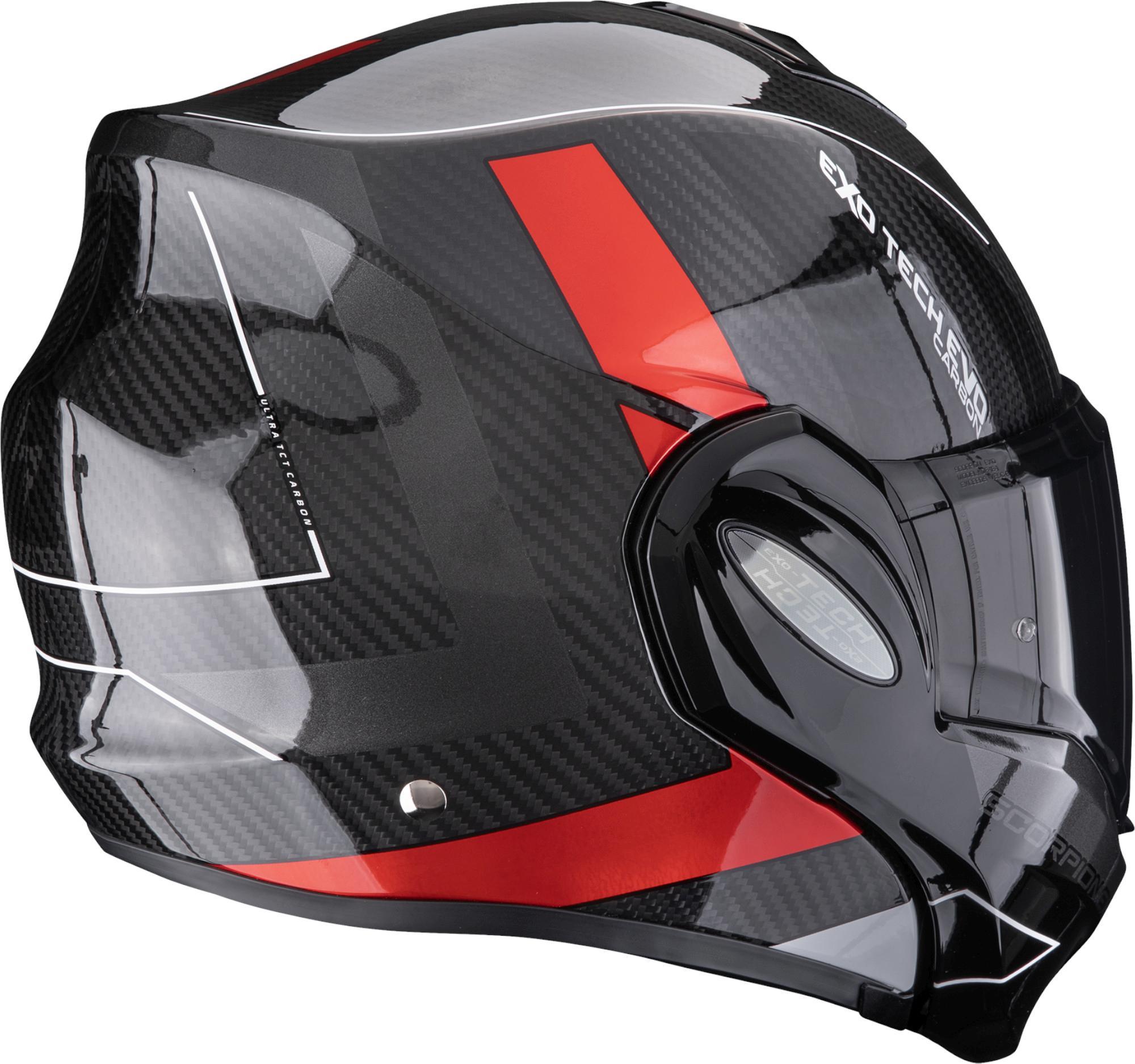 Scorpion EXO-Tech EVO Carbon CAD Schwarz-Rot Hologram