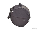 DEEMEED Tube Motorrad Hecktasche für Sissy Bar, Material Cordura, Kapazität 25 l, wasserdicht + Regenhülle , Reflektierender Schädel