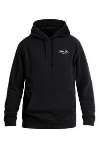 JOHN DOE Hoodie JD Lettering Black