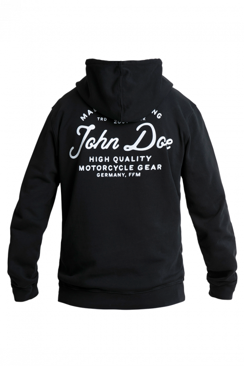 JOHN DOE Hoodie JD Lettering Black
