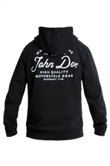 JOHN DOE Hoodie JD Lettering Black