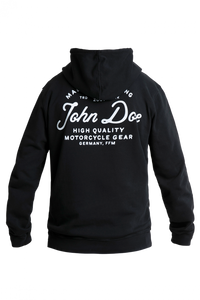 JOHN DOE Hoodie JD Lettering Black
