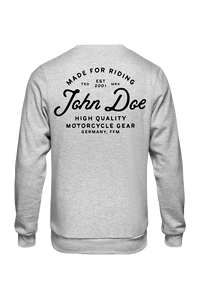 JOHN DOE Sweater JD Lettering Grey