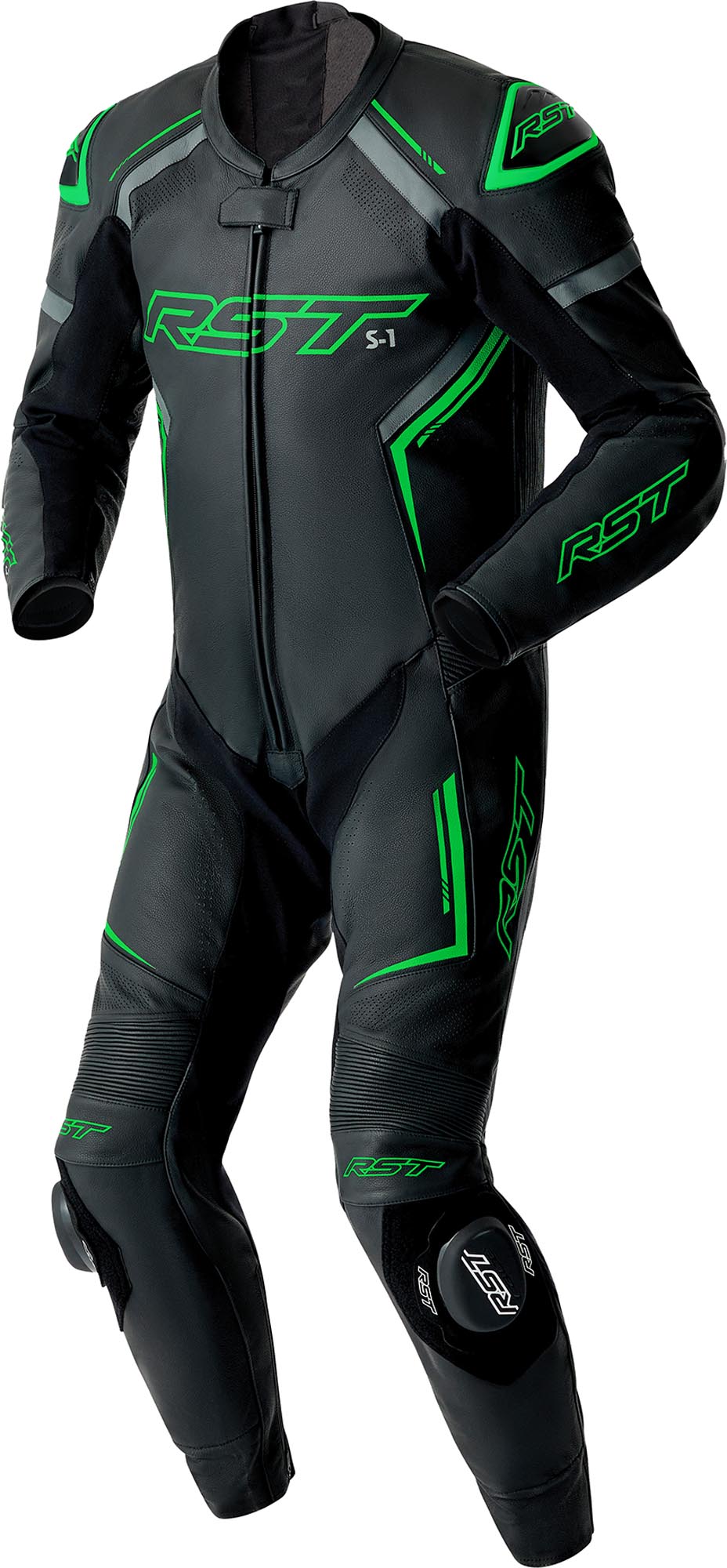 RST S1 D3O perforierte 1-Teiler Lederkombi