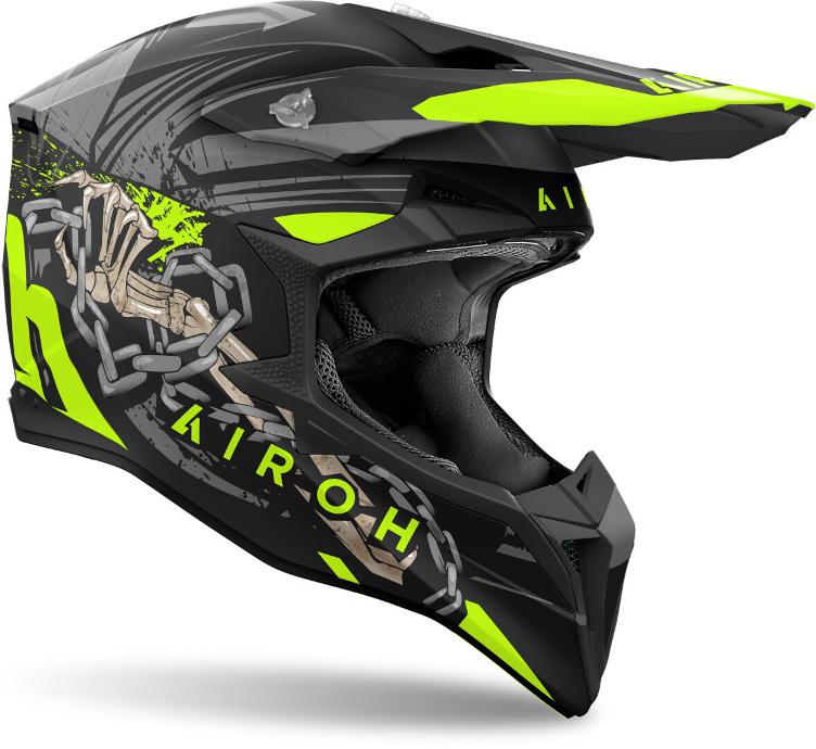 Airoh Wraaap Darkness Motocross Helm - 0