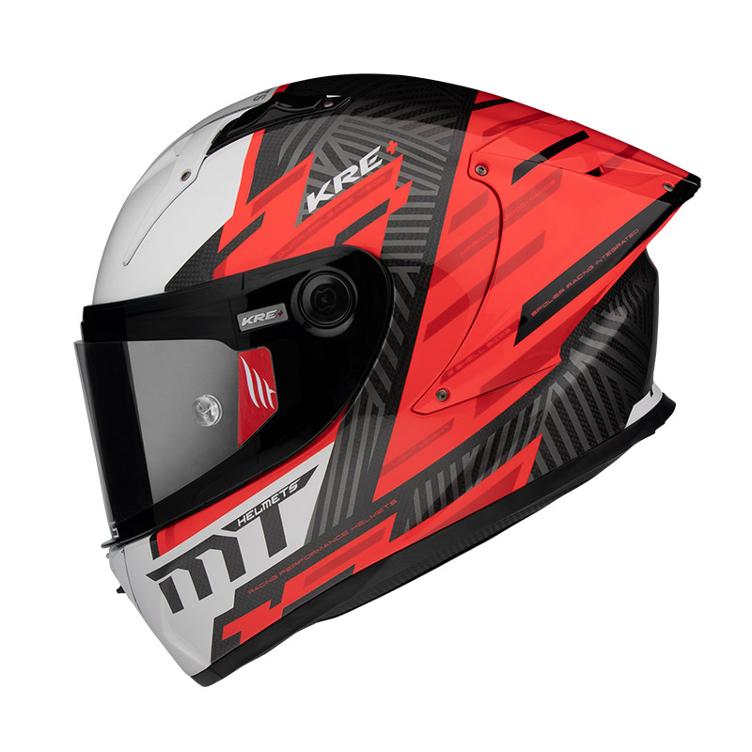 Mt Helmets Kre Plus Carbon Brush A5 Rot - 0