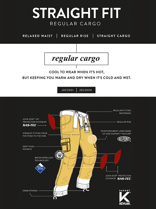 John Doe Slimcut Cargo Camouflage with ARAMID - 1