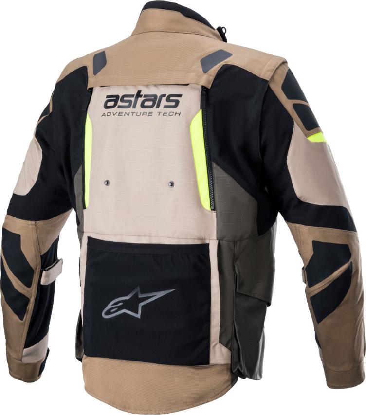 Alpinestars Halo Drystar Jacke Kahki Sand Fluo Gelb