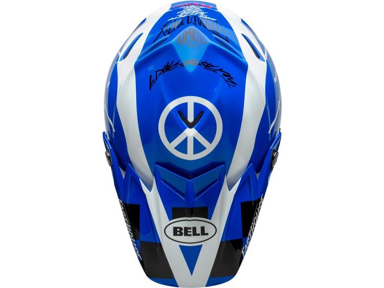 BELL Moto-9 Flex Helm Fasthouse DID 20 Gloss Blue/White - 5