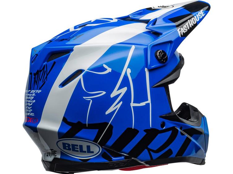 BELL Moto-9 Flex Helm Fasthouse DID 20 Gloss Blue/White - 7