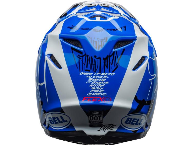 BELL Moto-9 Flex Helm Fasthouse DID 20 Gloss Blue/White - 3