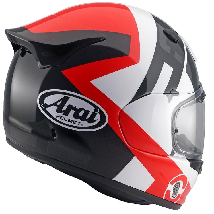 ARAI Quantic Space Red Black Helm - 2