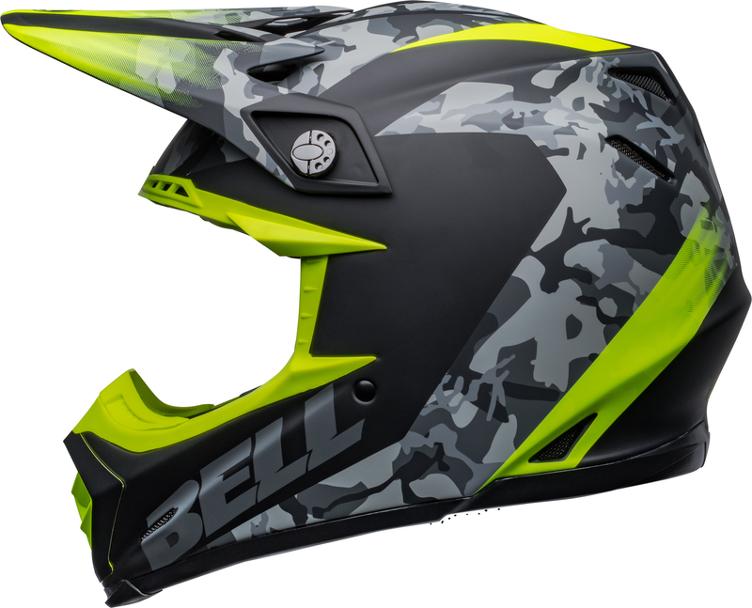 BELL Moto-9 Mips Helm - Venom Matte Black Camo/Hi-Viz Yellow - 4