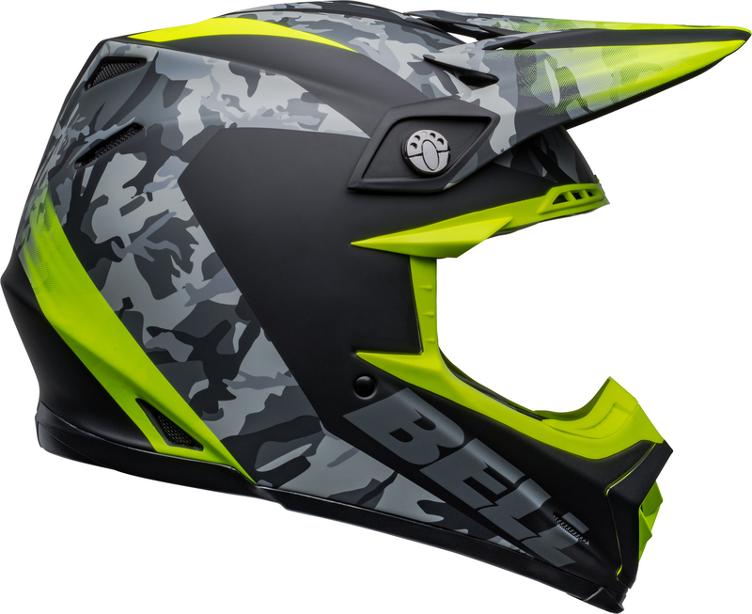 BELL Moto-9 Mips Helm - Venom Matte Black Camo/Hi-Viz Yellow - 0