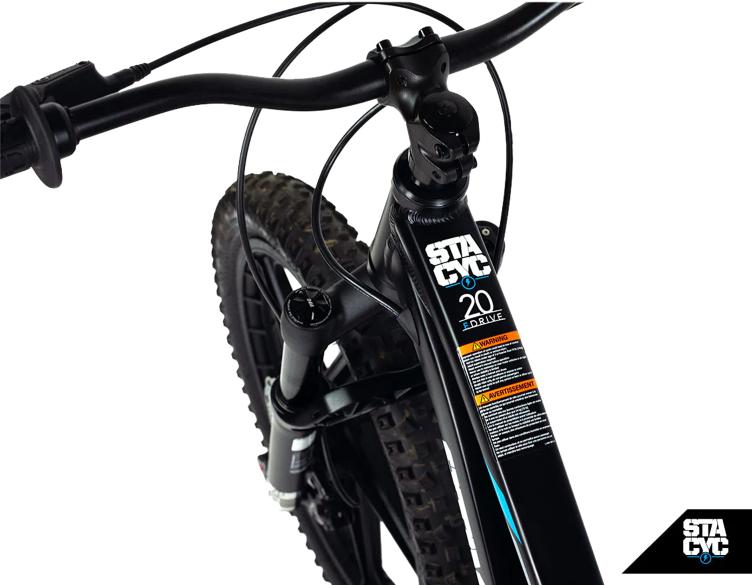 STACYC Kinder Elektro Laufrad 20eDrive Manitou Gabel - 7