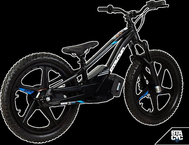 STACYC Kinder Elektro Laufrad 20eDrive Manitou Gabel - 8