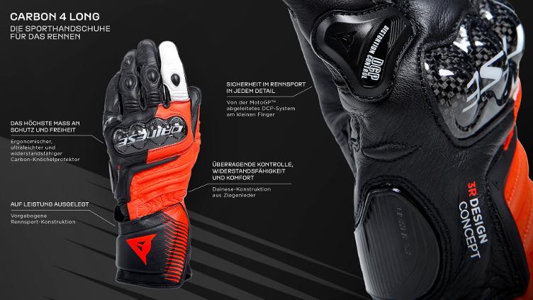DAINESE CARBON 4 LONG LADY GLOVES - 5