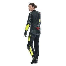 Dainese Misano 3 D-Air Airbag perforierte 1-Teiler Motorrad Lederkombi - 0