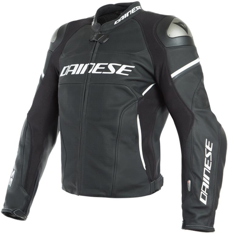 Dainese Racing 3 D-Air® Airbag Perforierte Motorrad Lederjacke