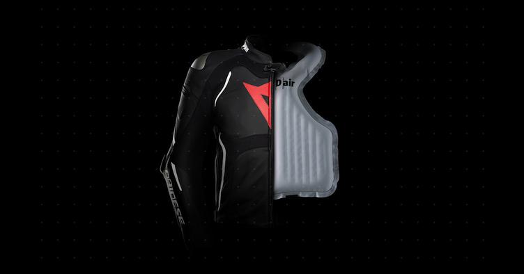 Dainese Racing 3 D-Air® Airbag Perforierte Motorrad Lederjacke - 1