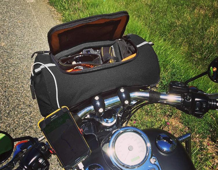 DEEMEED Explorer Motorrad Gepäckrolle aus Cordura, 18 Liter, wasserdicht + Regenschutz - 1
