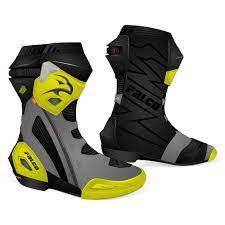 Falco Stiefel Elite GP, schwarz/fluo /Yelow /Grau