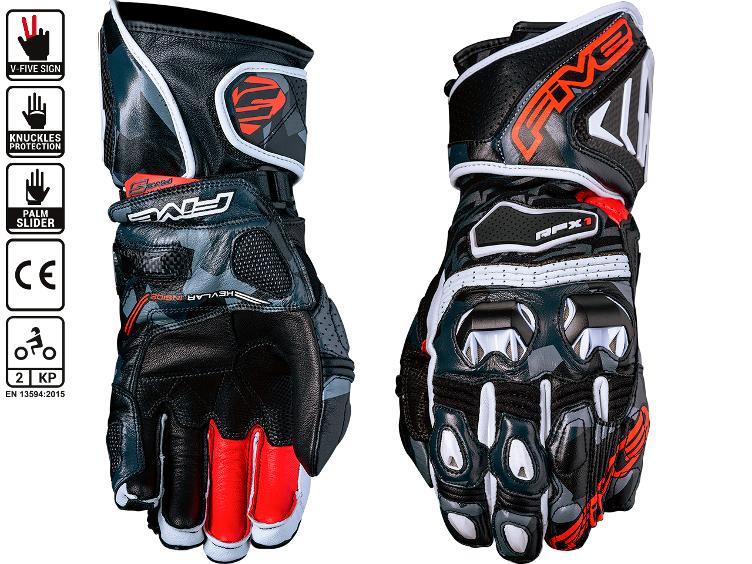 FIVE HANDSCHUHE RFX1 REPLICA Camo Red