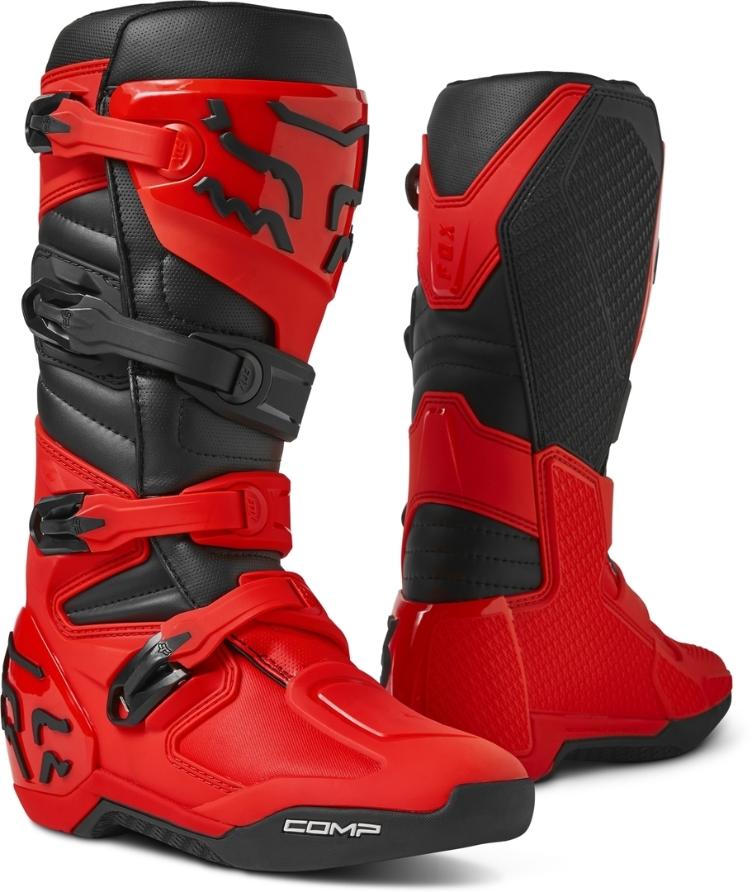 FOX Comp Motocross Stiefel FLO RED