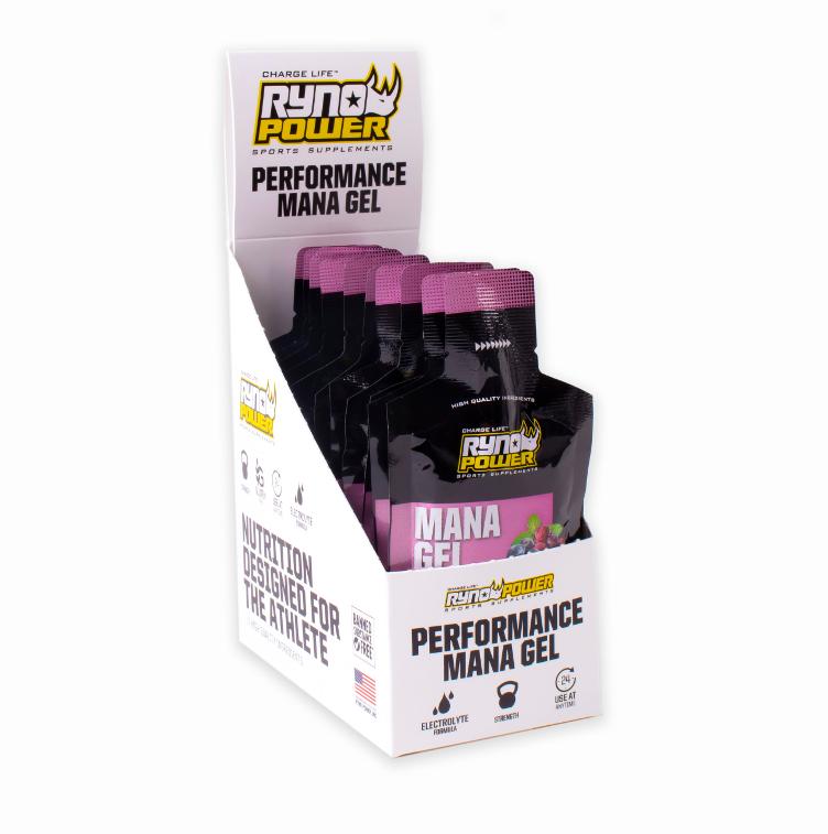 Ryno Power Mana Gel Caddy Mixed Berries 12 gels