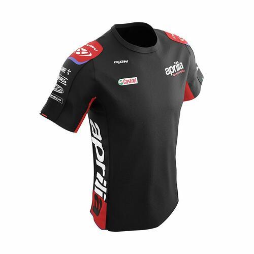 IXON APRILIA Tee Shirt Kid Schwarz-Neonrot