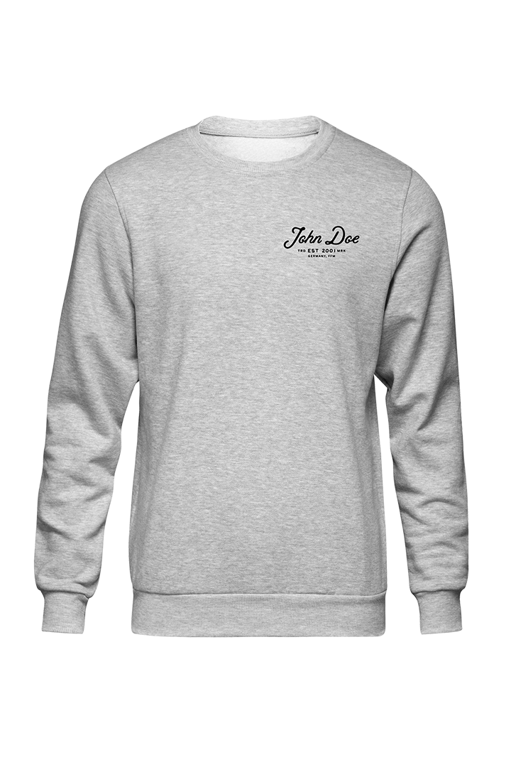 JOHN DOE Sweater JD Lettering Grey