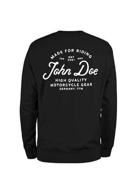 JOHN DOE Sweater Lettering Black - 0