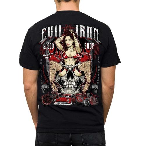 KING KEROSIN EVIL IRON SPEED SHOP MEN`S SHIRT