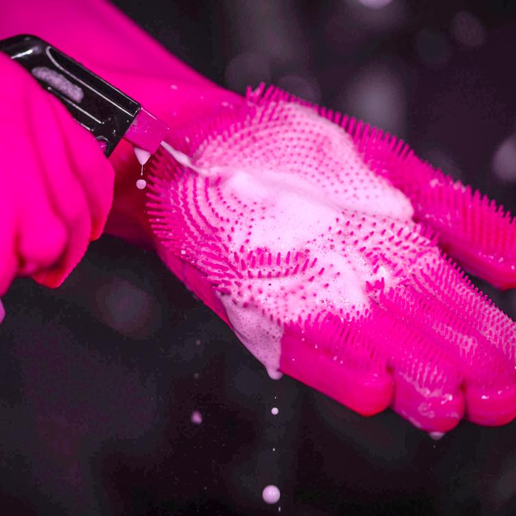 MUC-OFF Deep Scrubber Gloves pink - 2