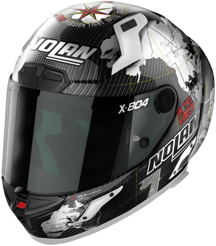 Nolan X-804 RS Ultra Carbon Carlos Checa Replica Helmdition Helm von Nolan ion Helm