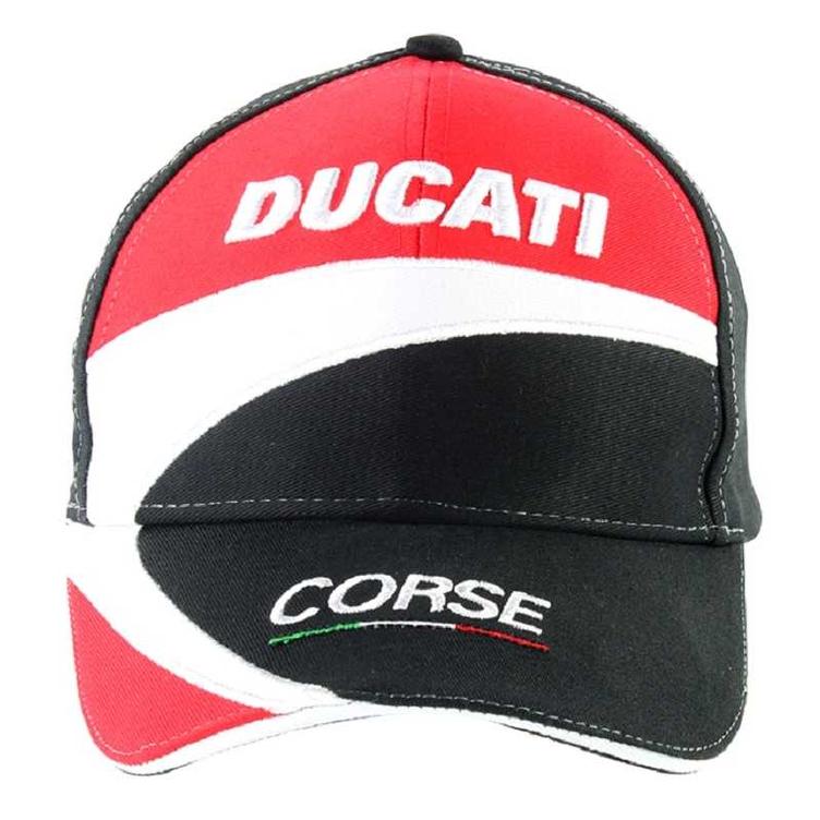 Paddock-Mütze `Ducati Racing` schwarz/rot