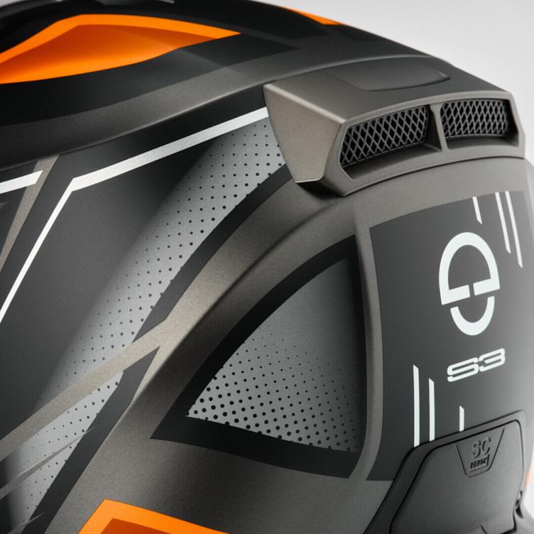 Schuberth S3 Storm Orange Helm - 3