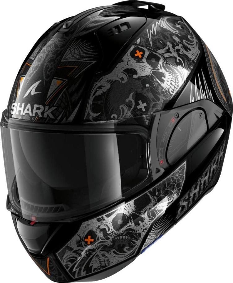 Shark Evo-ES Klapphelm K-Rozen orange